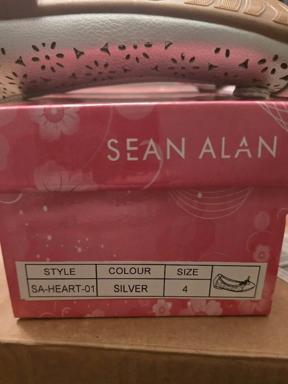 Sean Alan Silver Ballet Flats